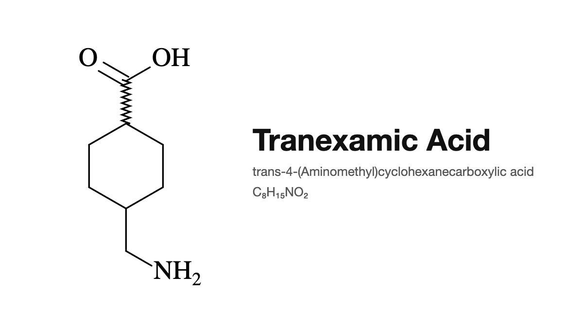 Công thức hóa học của Tranexamic Acid